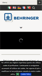 Mobile Screenshot of behringer.it