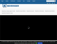 Tablet Screenshot of behringer.it